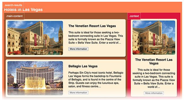 Same example layout intact due to the usage of CSS container queries. Same example layout intact due to the usage of CSS container queries.