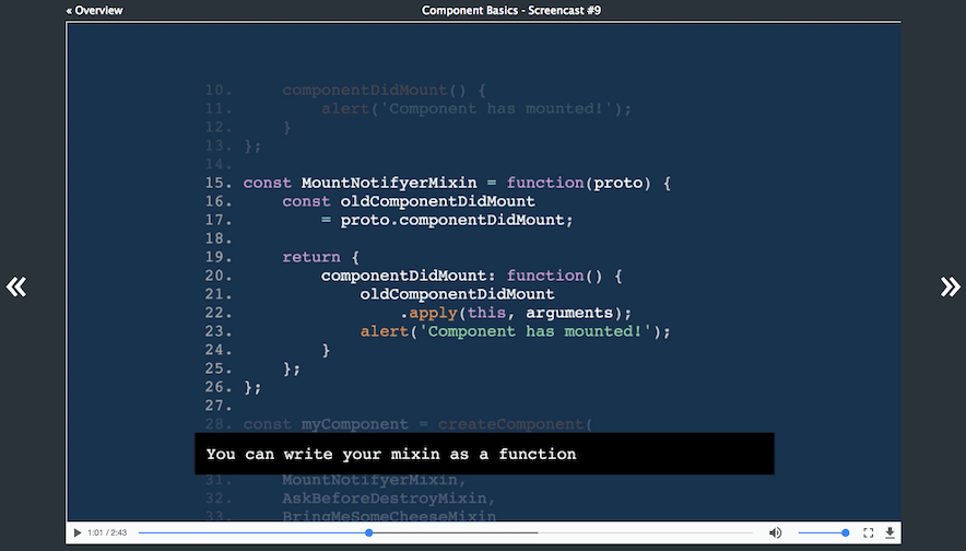 A screencast on component structure A screencast on component structure