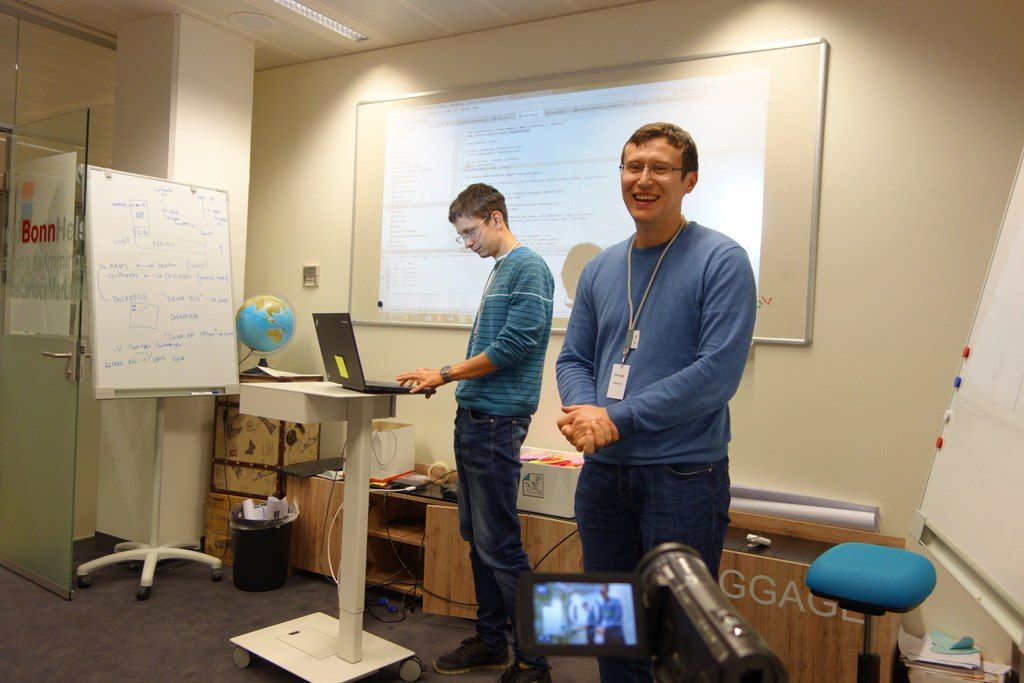 Presentations The teams are presenting their outcomes.