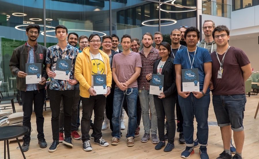 A group picture of the Tech Camp participants and their mentors A group picture of the Tech Camp participants and their mentors