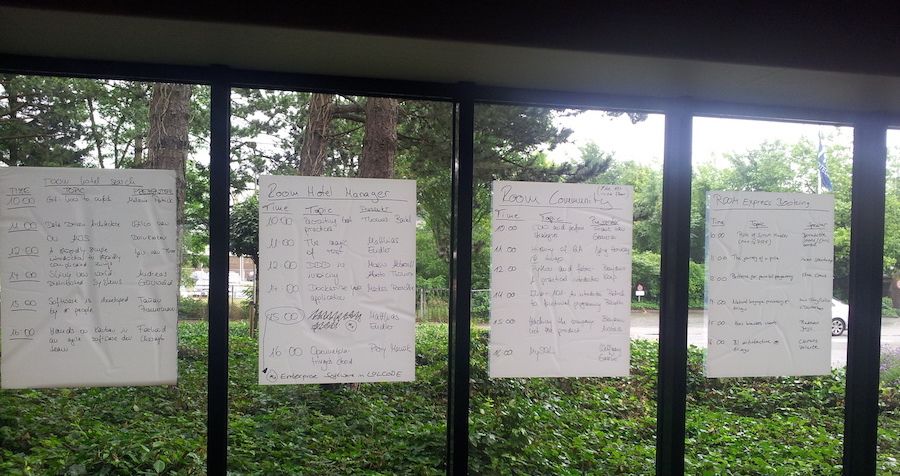 Some of the scheduled talks Talk schedule