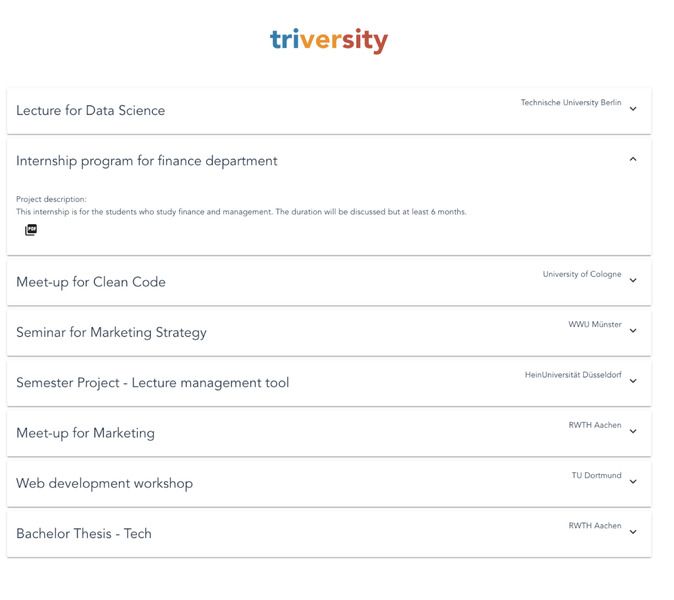 triversity prototype after the first day